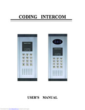 Cusamintercom Coding Intercom User Manual