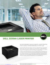 Dell 3330dn - Laser Printer B/W Quick Manual