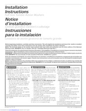 Crosley WTR430ES1 Installation Instructions Manual