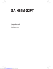 Gigabyte GA-H61M-S2PT User Manual
