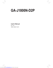 Gigabyte GA-J1800N-D2P User Manual