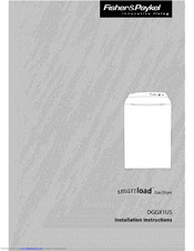 Fisher & Paykel Smartload DGGX1US Installation Instructions Manual