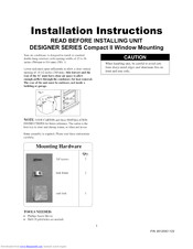 Frigidaire FAC127S1A12 Installation Instructions
