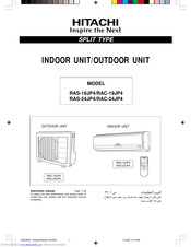 Hitachi RAS-24JP4 Instruction Manual