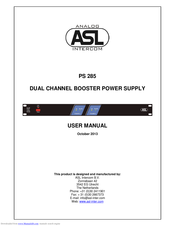 ASL INTERCOM PS 285 User Manual