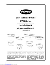 Hatco HWBL-FULD Installation & Operating Manual