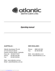 Atlantic Heater Operating Manual