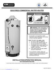 AHRI GAS-FIRED COMMERCIAL WATER HEATER Installation & Operation Manual