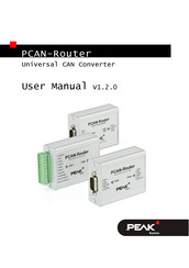 Peak PCAN-Router User Manual