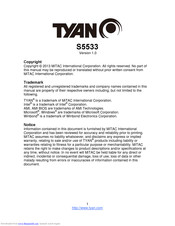 Tyan S5533 User Manual
