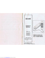 Sears 329.34434950 Owner's Manual