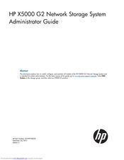 HP X5000 G2 Administrator's Manual