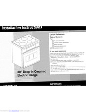 Whirlpool RS696PXGB0 Installation Instructions