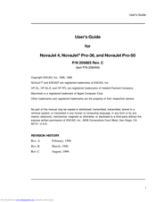 ENCAD NovaJet Pro-36 User Manual