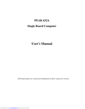 Peak Peak 632A User Manual