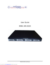 Manhattan MSKL MS-3020 User Manual