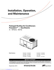 Trane YSC037E Installation, Operation And Maintenance Manual