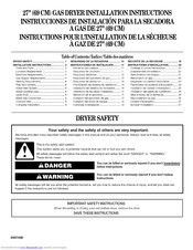 Whirlpool Gold GGQ8811PG2 Installation Instructions Manual