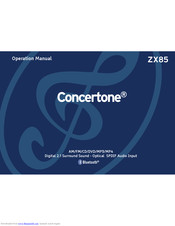 Concertone ZX85 Operation Manual