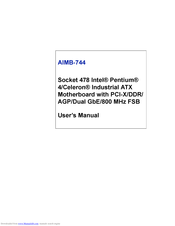Advantech AIMB-744 Series User Manual