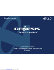 Genesis Technologies GT-2.0 Operation Manual