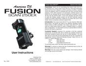 American DJ Fusion Scan 250 EX User Instructions