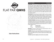 American DJ Flat Par QWH5 User Instructions