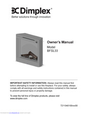 Dimplex BFSL33 Owner's Manual