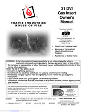 Travis Industries 31 DVI Owner's Manual