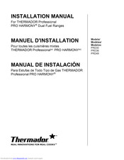 Thermador PRO HARMONY PRD30 Installation Manual