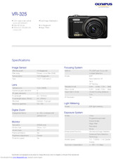 Olympus VR-325 Specifications