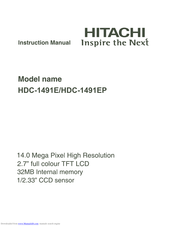 Hitachi HDC-1491EP Instruction Manual