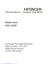 Hitachi HDC-1205E Instruction Manual