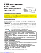 HITACHI CPWX12WN Manual