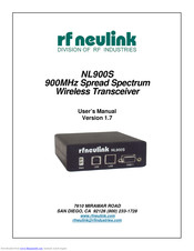 RF Neulink NL900S User Manual