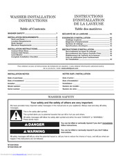 Maytag WFW88HEAC0 Installation Instructions Manual