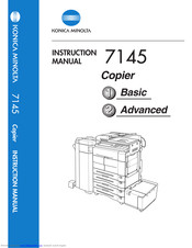 KONICA MINOLTA KM-7145 Instruction Manual