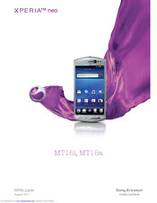 Sony Xperia neo MT15a White Paper