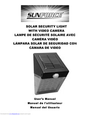 Sunforce SOLAR SECURITY LIGHT WITH REMOTE User Manual