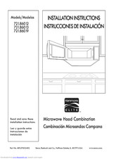 Kenmore 721.86012 Installation Instructions Manual