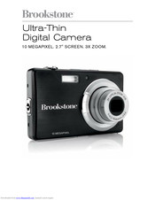 Brookstone Ultra-Thin Digital Camera Instruction Manual