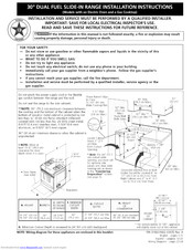 Kenmore 79047153403 Installation Instructions Manual