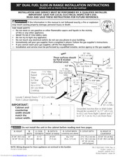 Kenmore 79041039803 Installation Instructions Manual