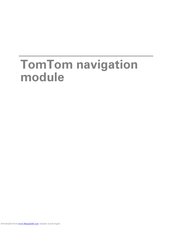 Tomtom navigation module User Manual
