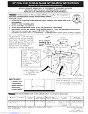 Kenmore 79046702603 Installation Instructions Manual