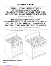 Kitchenaid YKDRP707RS00 Installation Instructions Manual