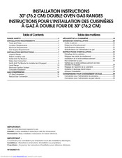 Kitchenaid GGG388LXS05 Installation Instructions Manual