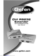 Gefen EXT-DVIRS232-CAT5N User Manual