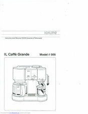 KRUPS IL CAFFE GRANDE Instruction Book