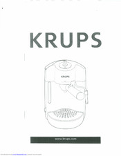 KRUPS ESPREMIO Instructions For Use Manual